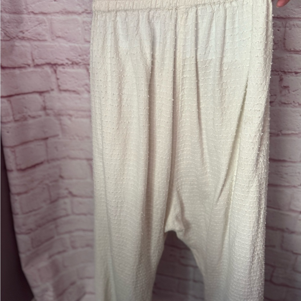 Free People cream Harem Textured Pant - Picture 6 of 9